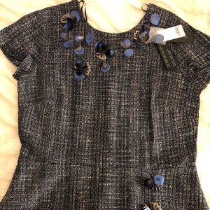 Banana Republic Tweed Sequence Top NWT!